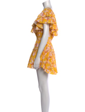 MISA Los Angeles Floral Print Mini Dress