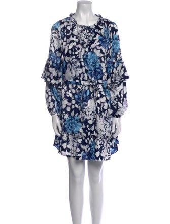 MISA Los Angeles Floral Print Mini Dress