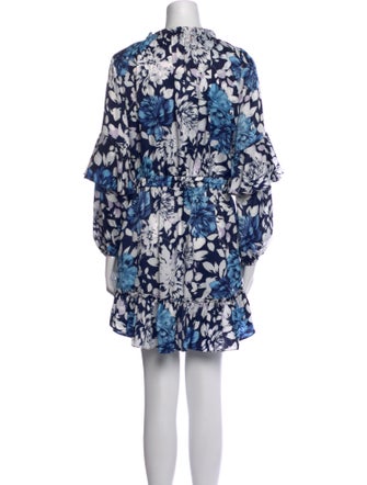MISA Los Angeles Floral Print Mini Dress