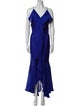 MISA Los Angeles V-Neck Long Dress