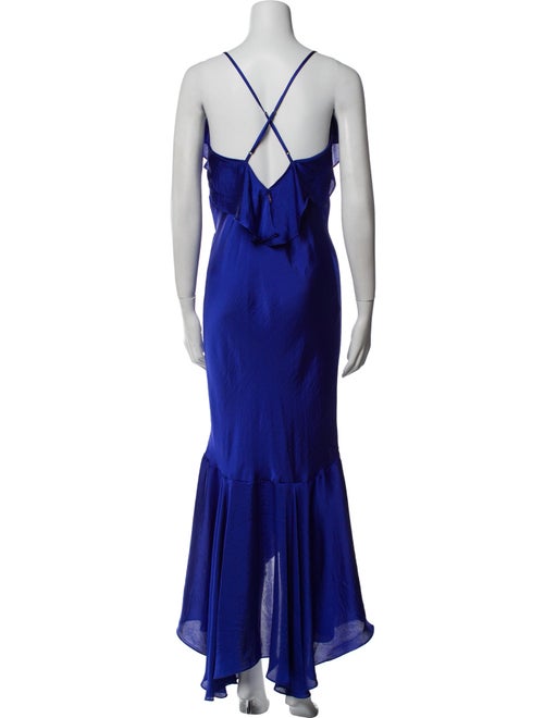 MISA Los Angeles V-Neck Long Dress