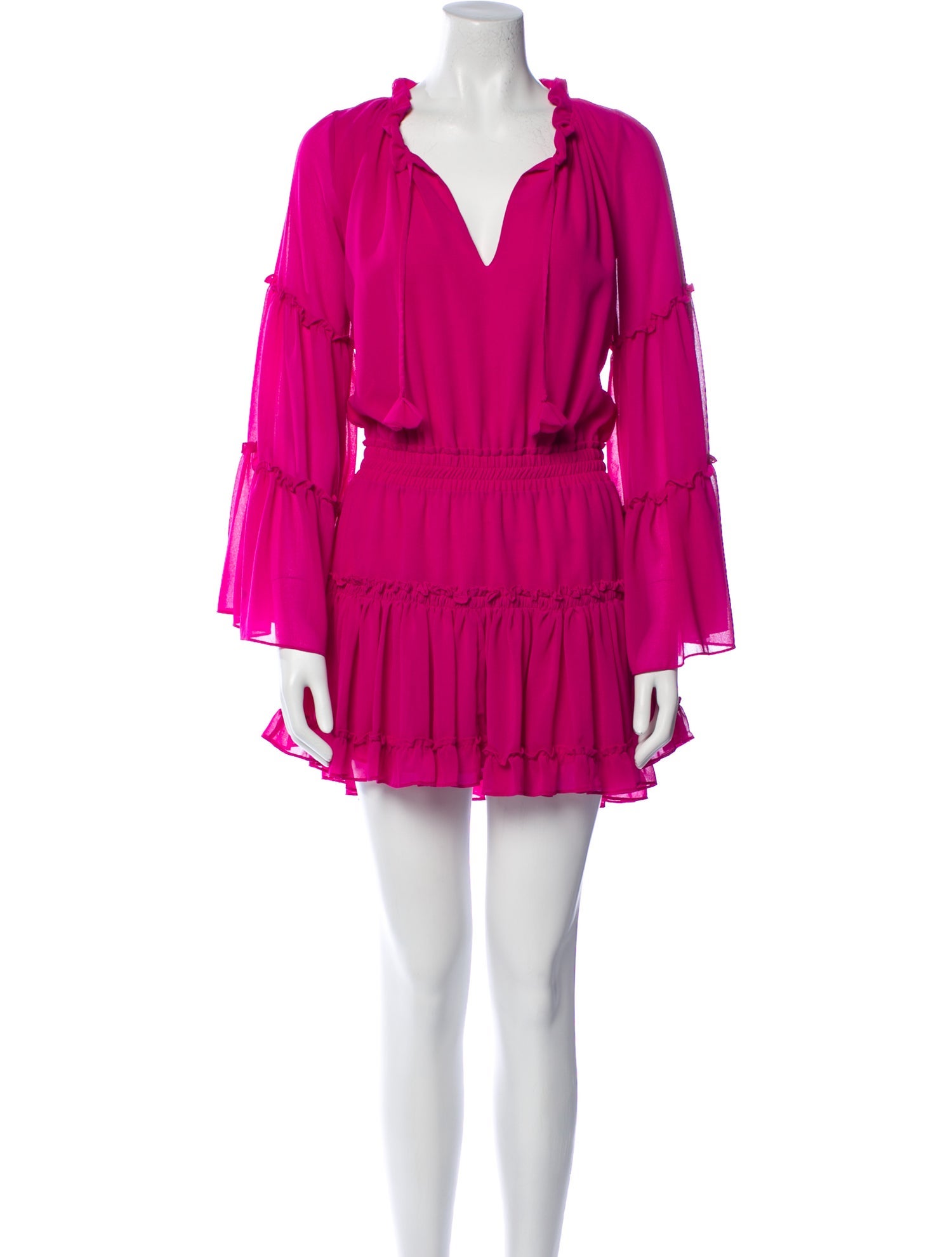 MISA Los Angeles V-Neck Mini Dress