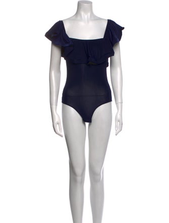 MISA Los Angeles Square Neckline Short Sleeve Bodysuit