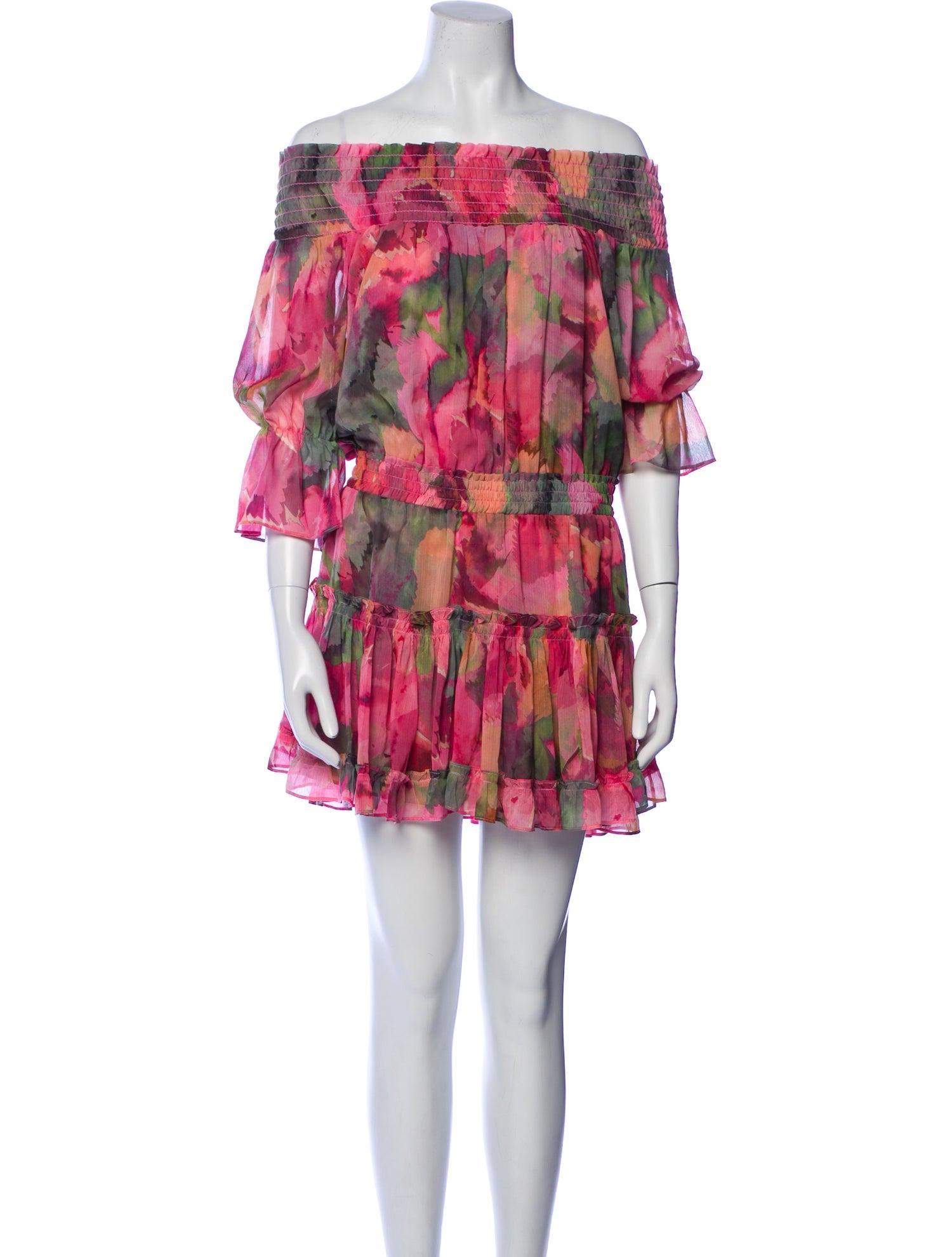 MISA Los Angeles Printed Mini Dress