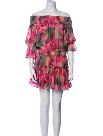 MISA Los Angeles Printed Mini Dress