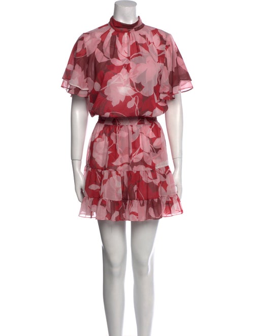 MISA Los Angeles Floral Print Mini Dress