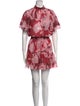 MISA Los Angeles Floral Print Mini Dress