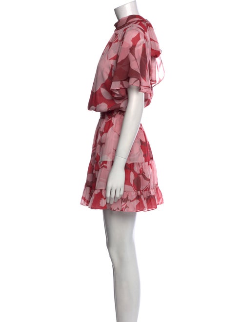 MISA Los Angeles Floral Print Mini Dress