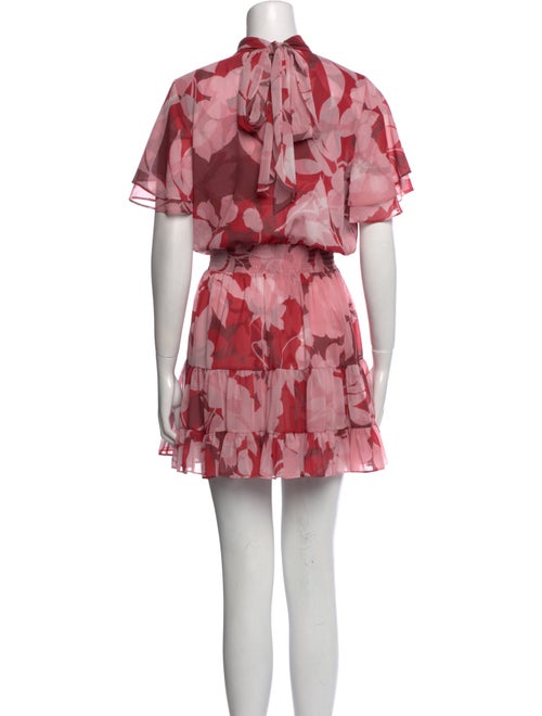 MISA Los Angeles Floral Print Mini Dress