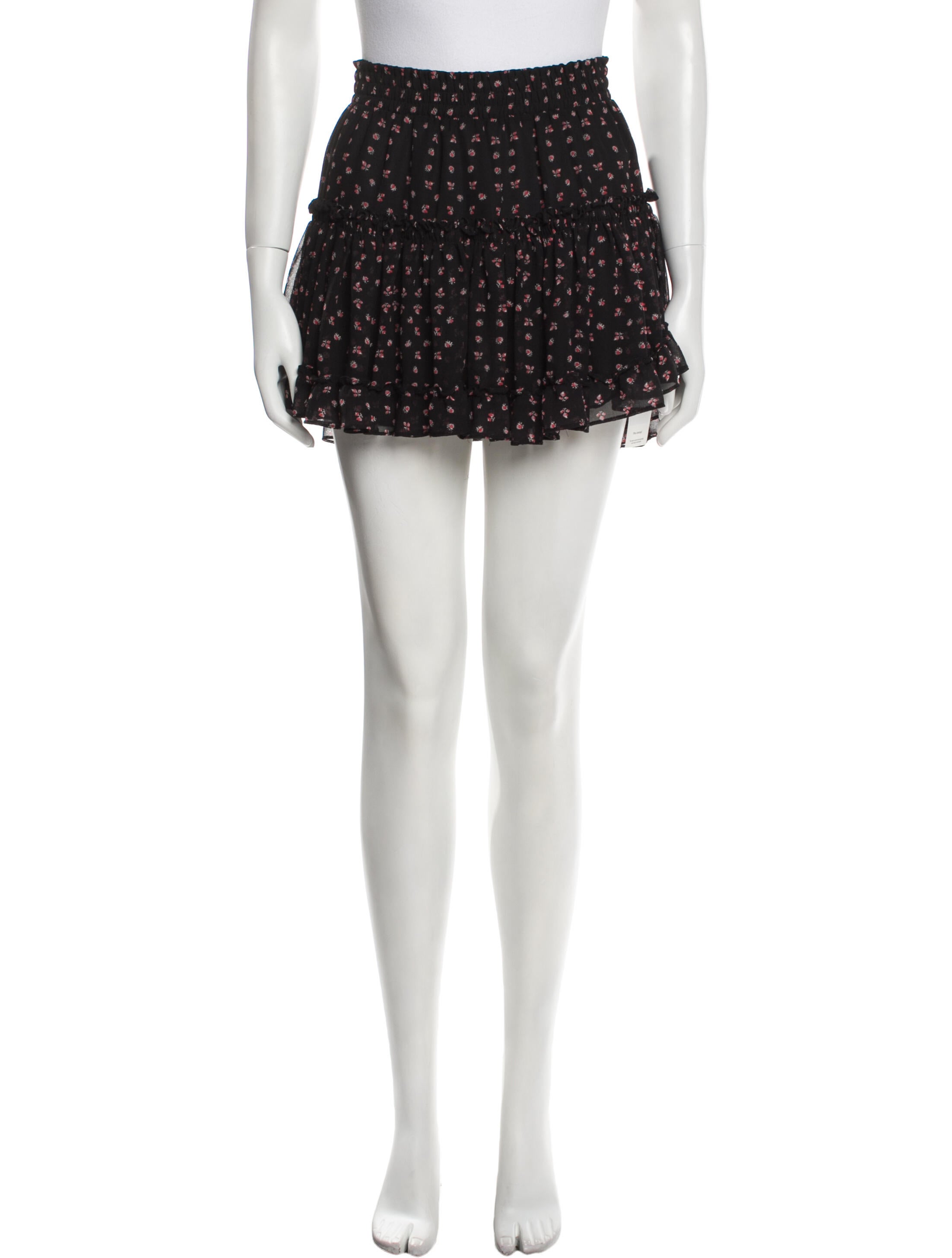 MISA Los Angeles Printed Mini Skirt