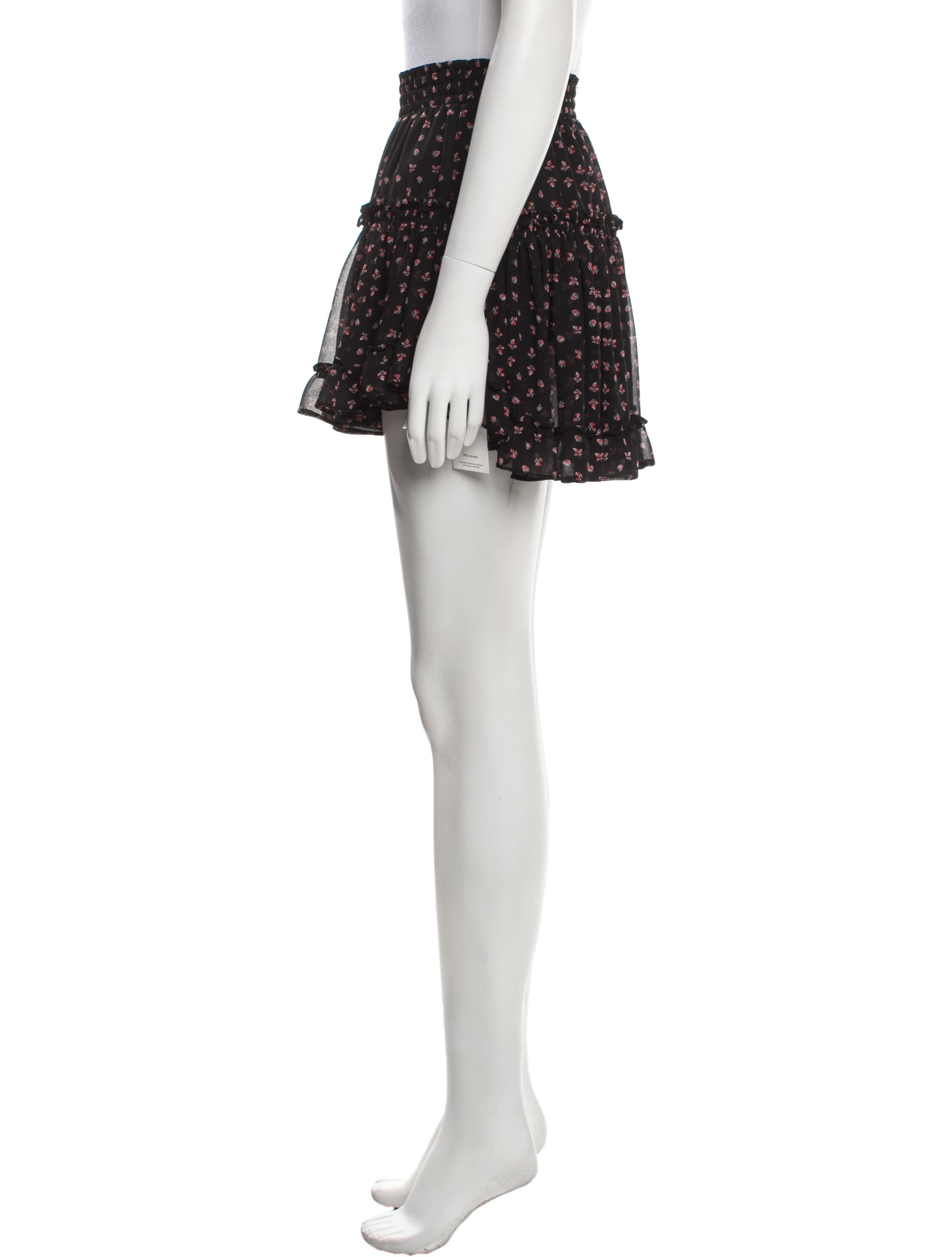 MISA Los Angeles Printed Mini Skirt