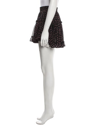 MISA Los Angeles Printed Mini Skirt