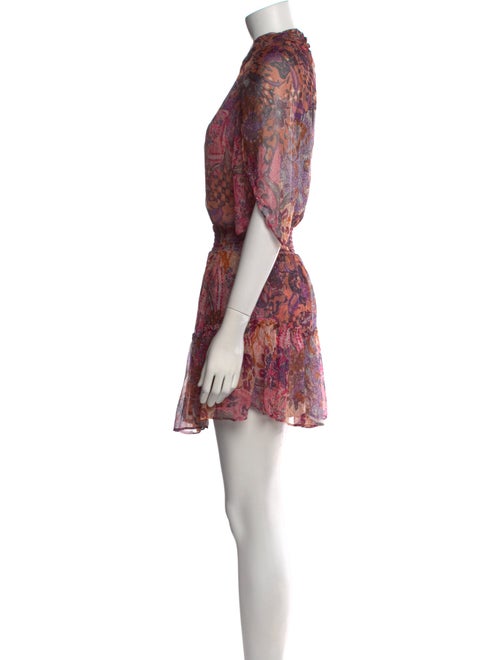 MISA Los Angeles Paisley Print Mini Dress