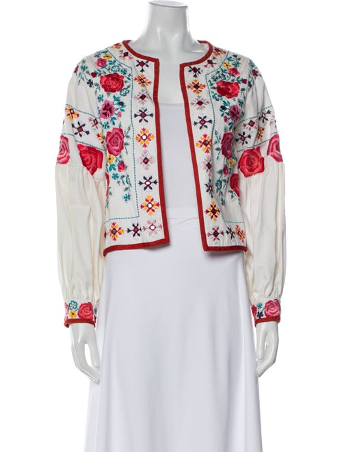 MISA Los Angeles Floral Print Evening Jacket