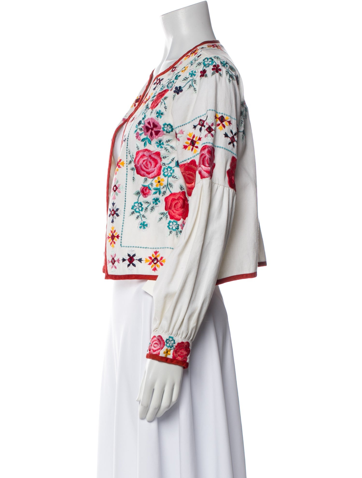 MISA Los Angeles Floral Print Evening Jacket