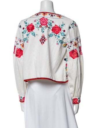 MISA Los Angeles Floral Print Evening Jacket