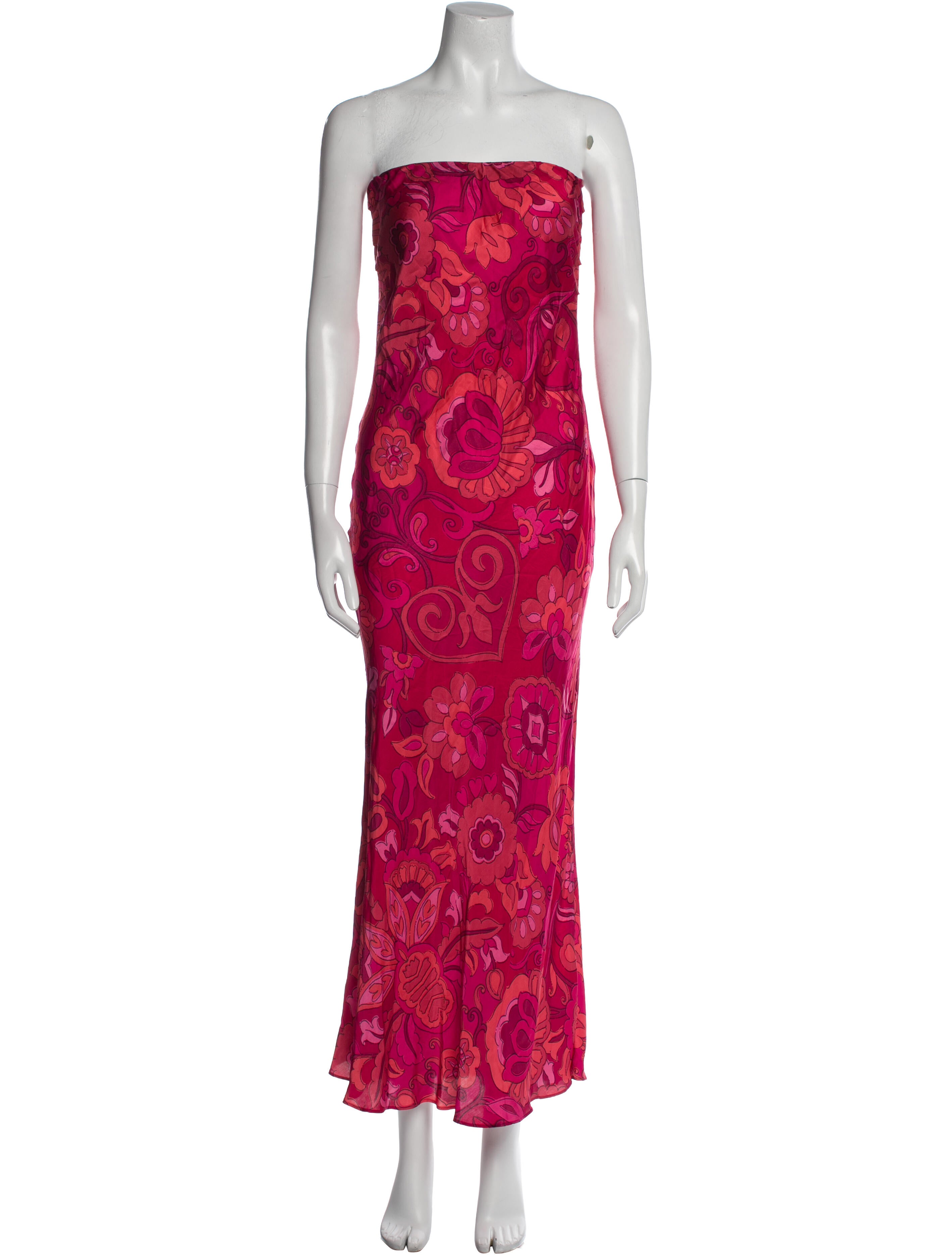 MISA Los Angeles Paisley Print Midi Length Dress