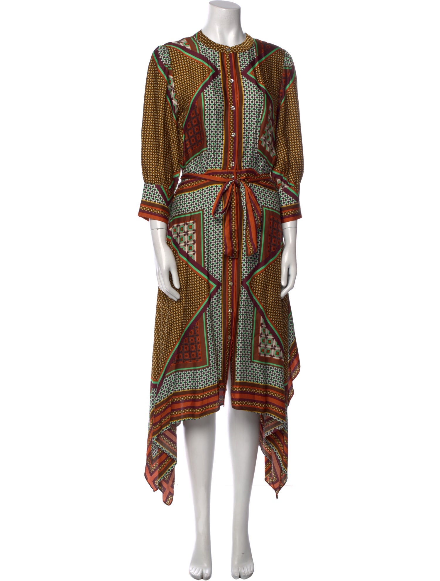 MISA Los Angeles Printed Knee-Length Dress w/ Tags