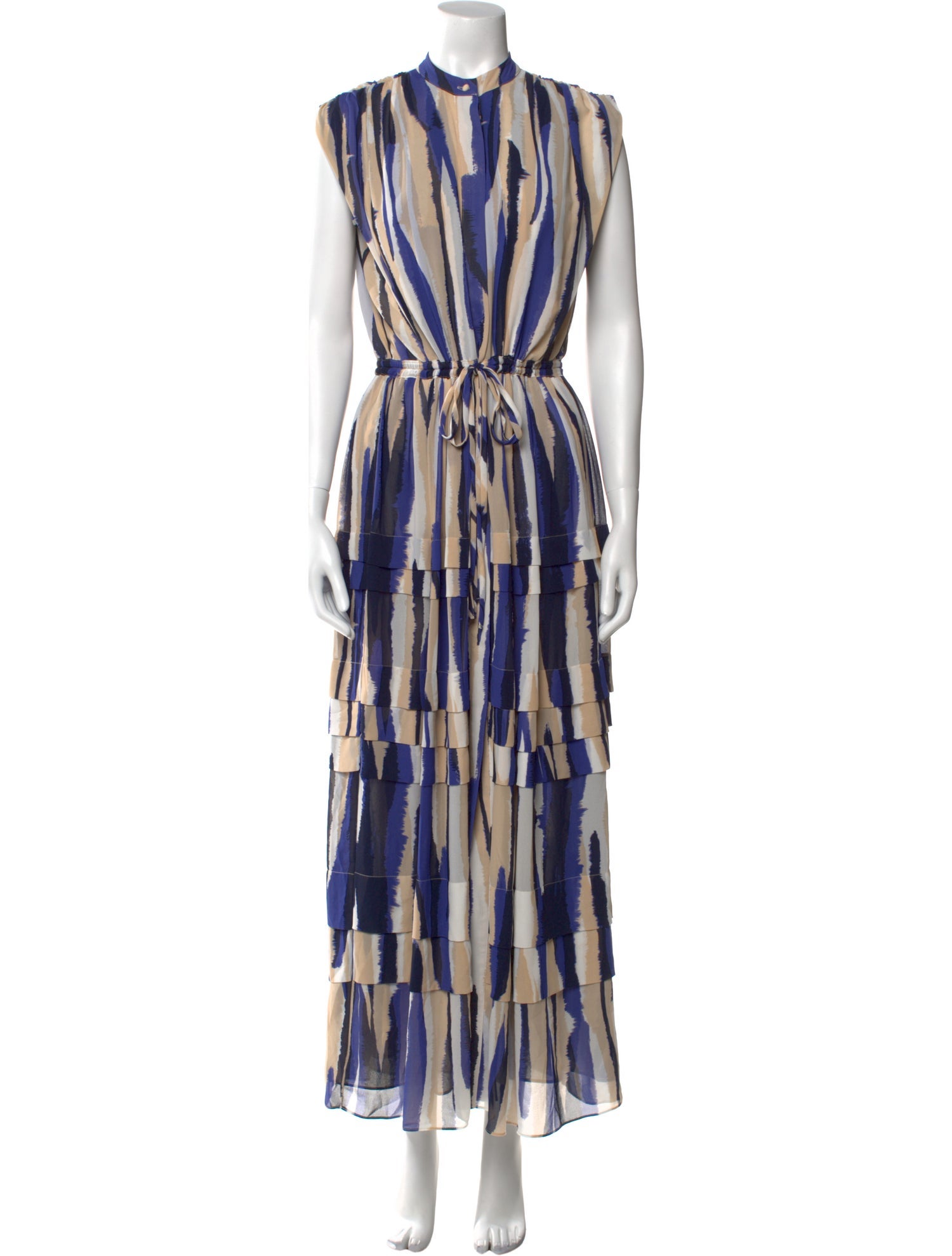 MISA Los Angeles Printed Long Dress w/ Tags