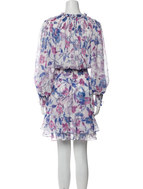 MISA Los Angeles Floral Print Knee-Length Dress