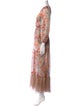 MISA Los Angeles Paisley Print Long Dress
