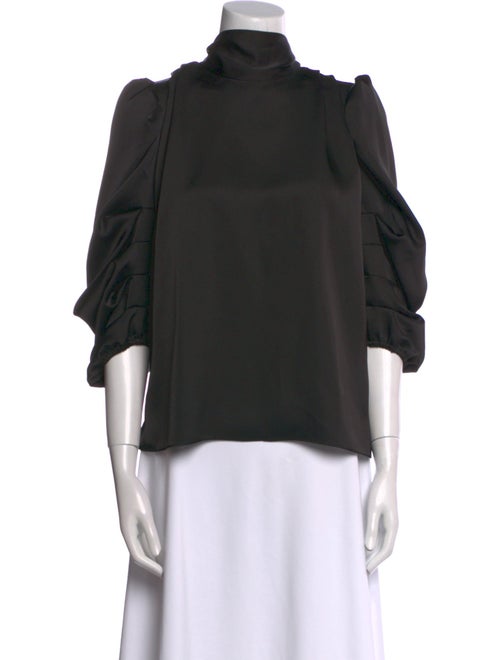 MISA Los Angeles Turtleneck Three-Quarter Sleeve Sweatshirt