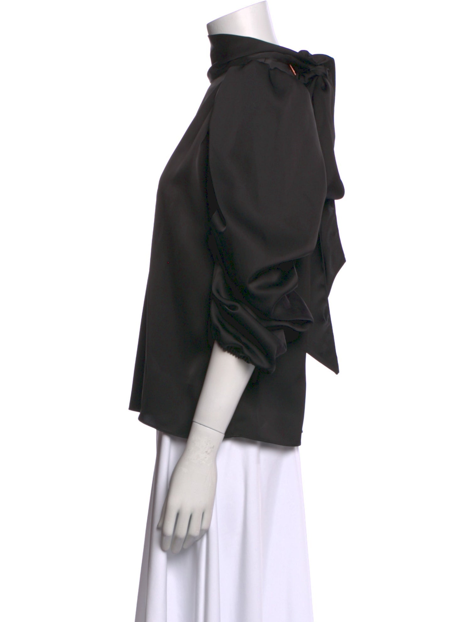 MISA Los Angeles Turtleneck Three-Quarter Sleeve Sweatshirt