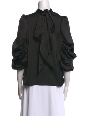 MISA Los Angeles Turtleneck Three-Quarter Sleeve Sweatshirt