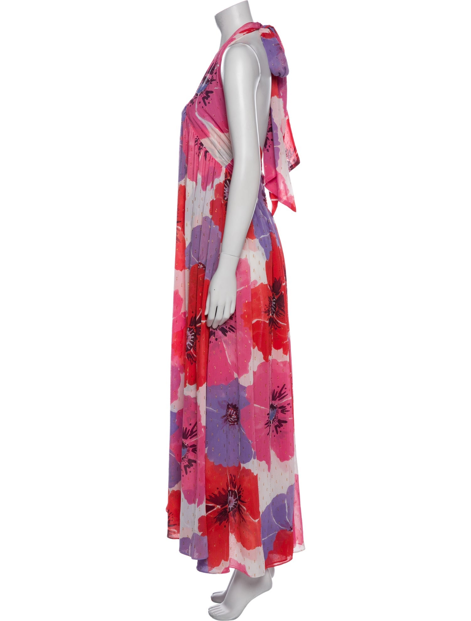 MISA Los Angeles Floral Print Long Dress w/ Tags