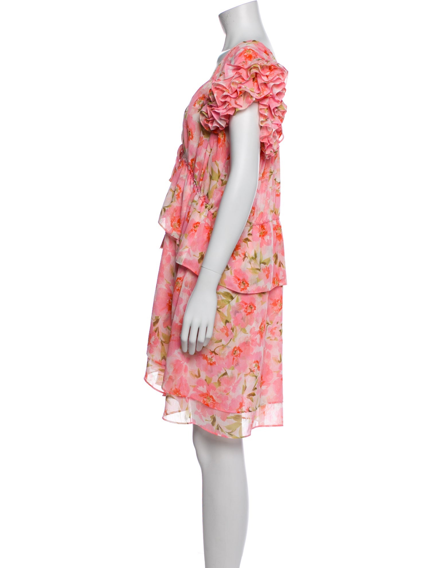 MISA Los Angeles Floral Print Mini Dress