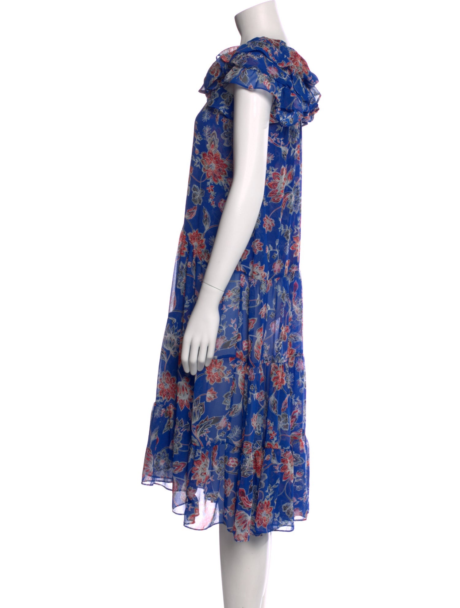 MISA Los Angeles Floral Print Long Dress