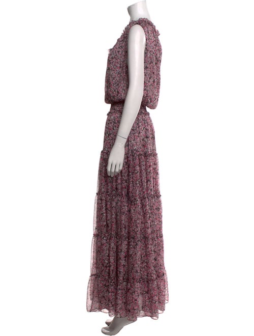 MISA Los Angeles Floral Print Long Dress