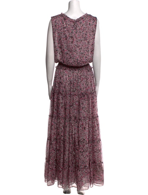 MISA Los Angeles Floral Print Long Dress