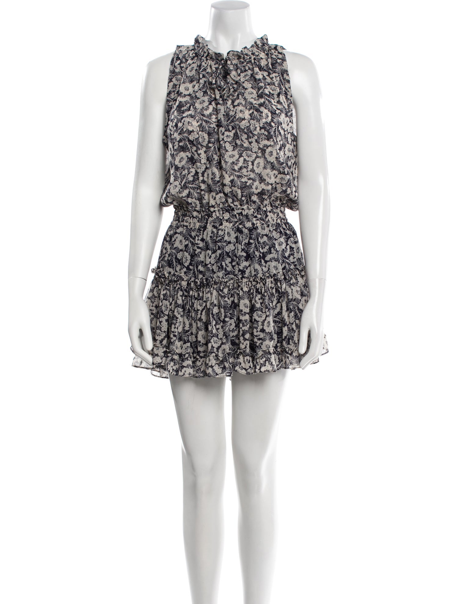 MISA Los Angeles Floral Print Mini Dress