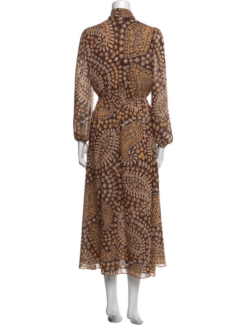 MISA Los Angeles Animal Print Midi Length Dress