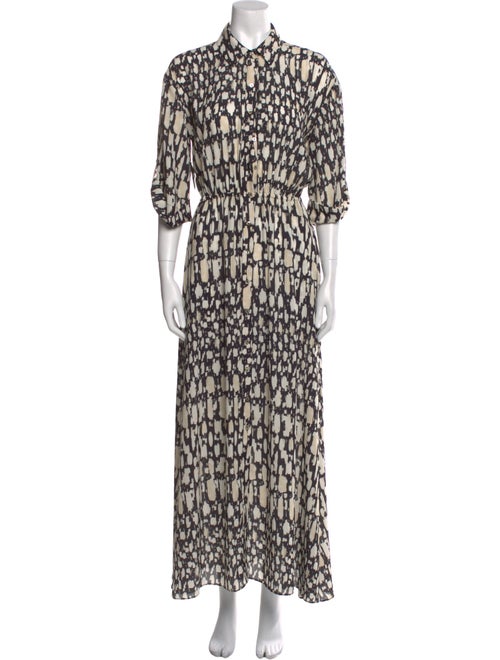 MISA Los Angeles Printed Long Dress