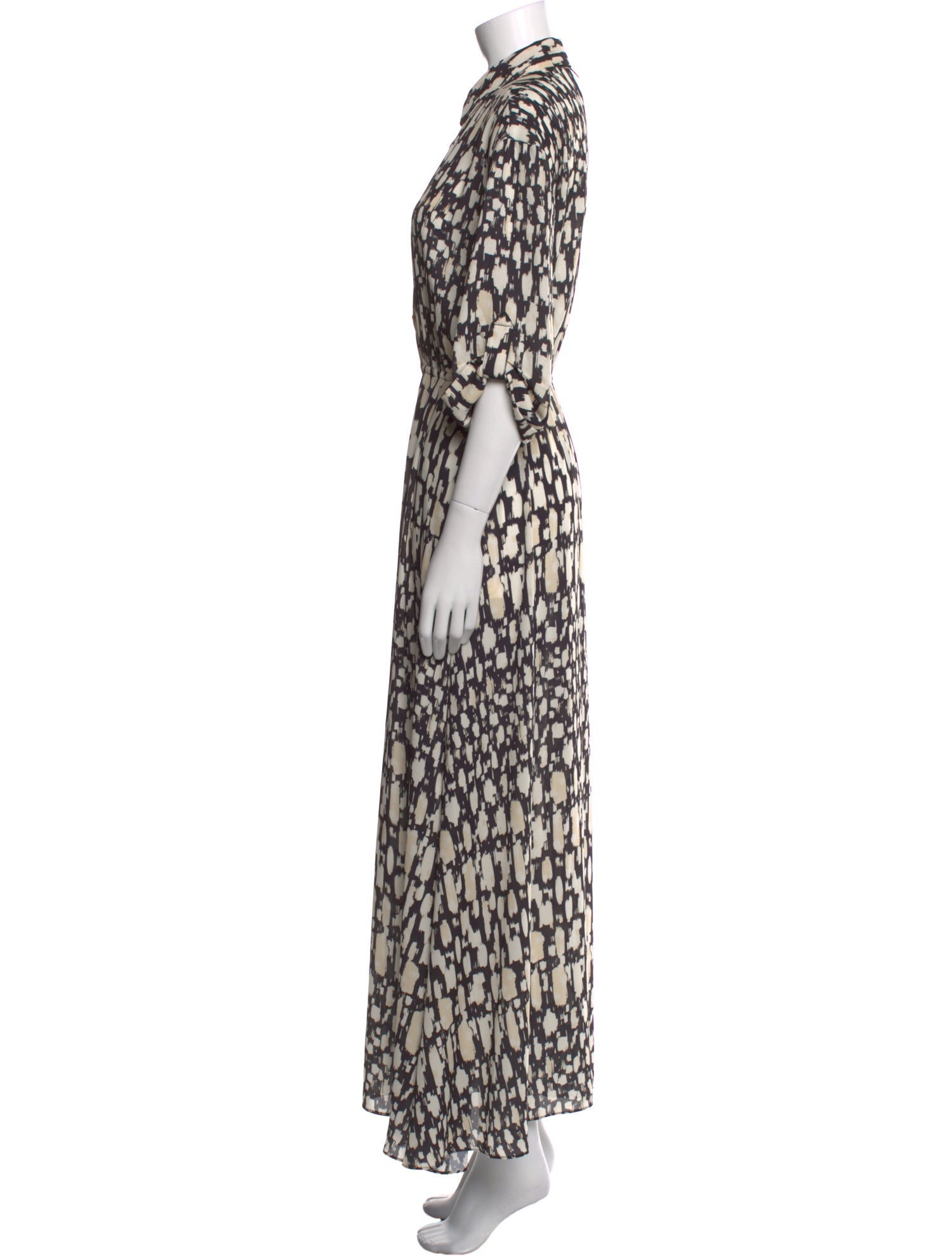 MISA Los Angeles Printed Long Dress