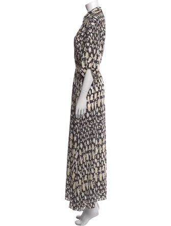 MISA Los Angeles Printed Long Dress