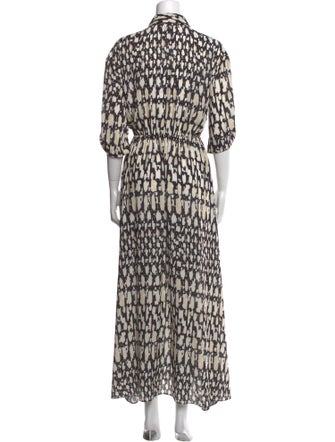 MISA Los Angeles Printed Long Dress