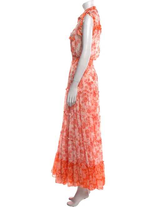 MISA Los Angeles Floral Print Long Dress