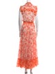 MISA Los Angeles Floral Print Long Dress