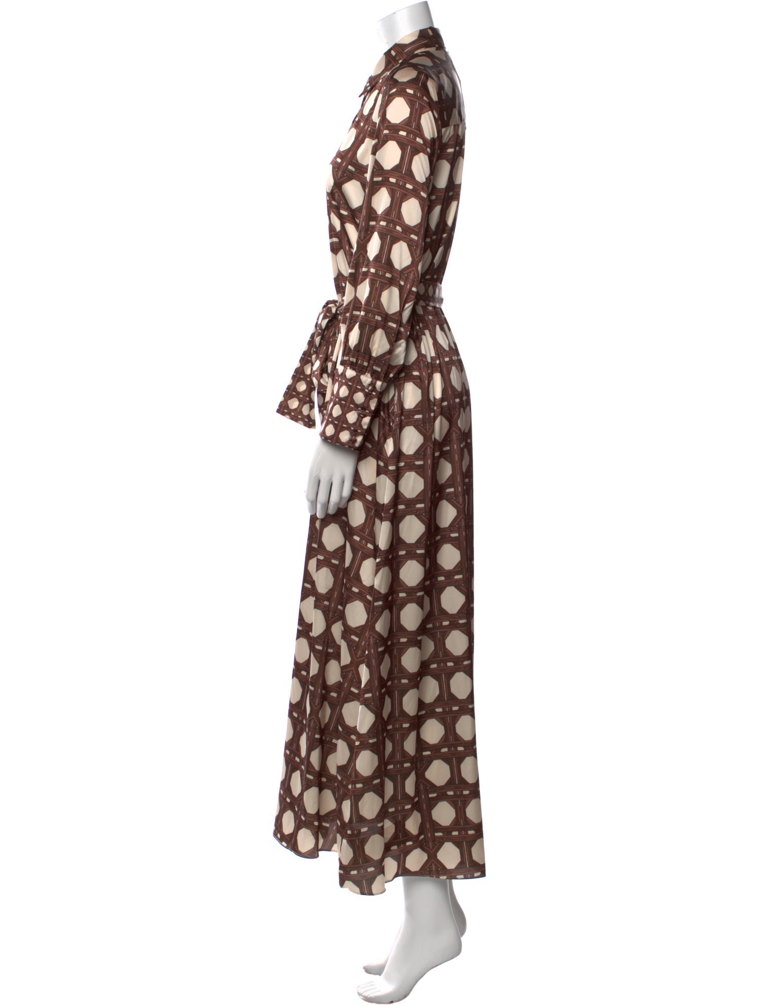 MISA Los Angeles Printed Long Dress w/ Tags