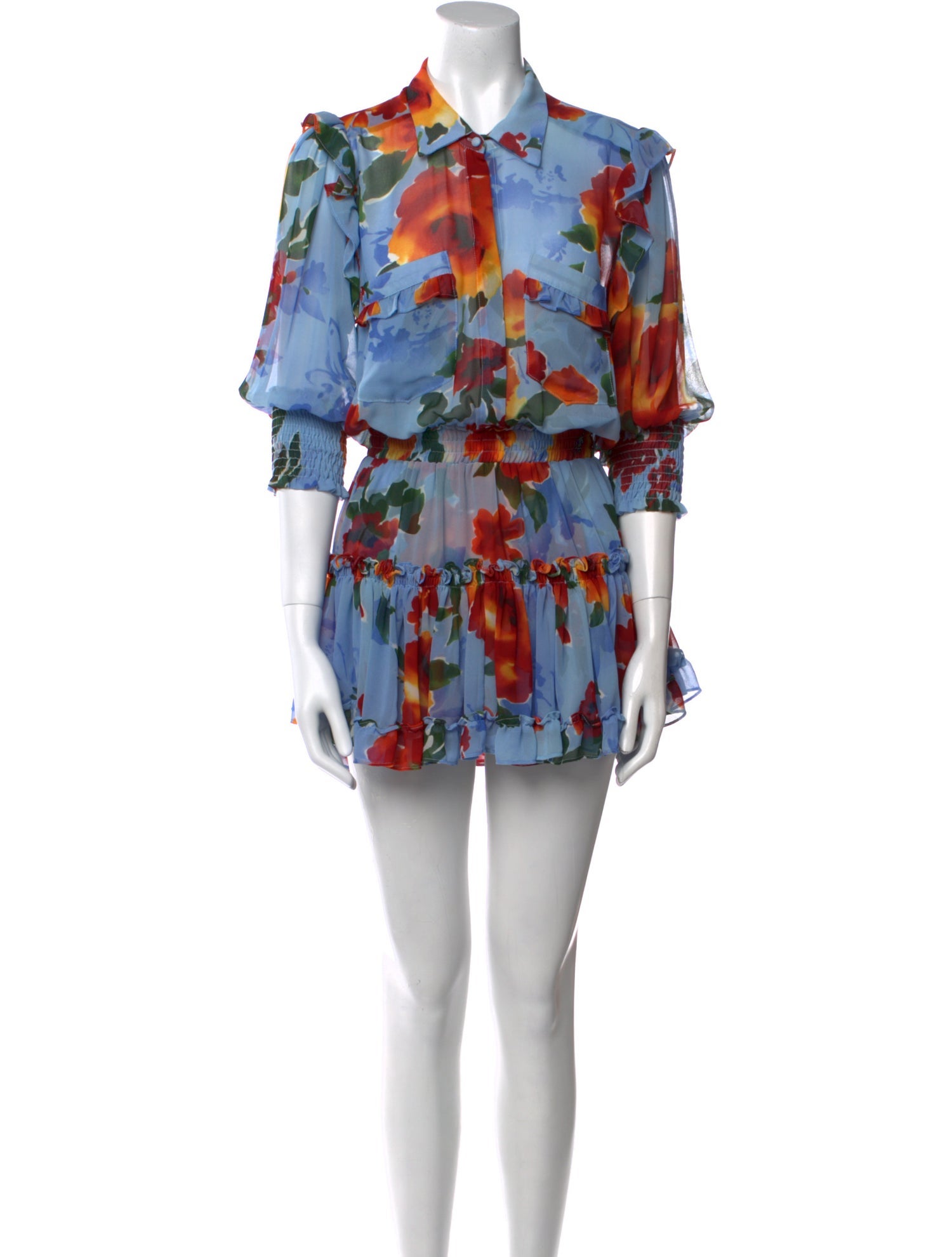 MISA Los Angeles Printed Mini Dress