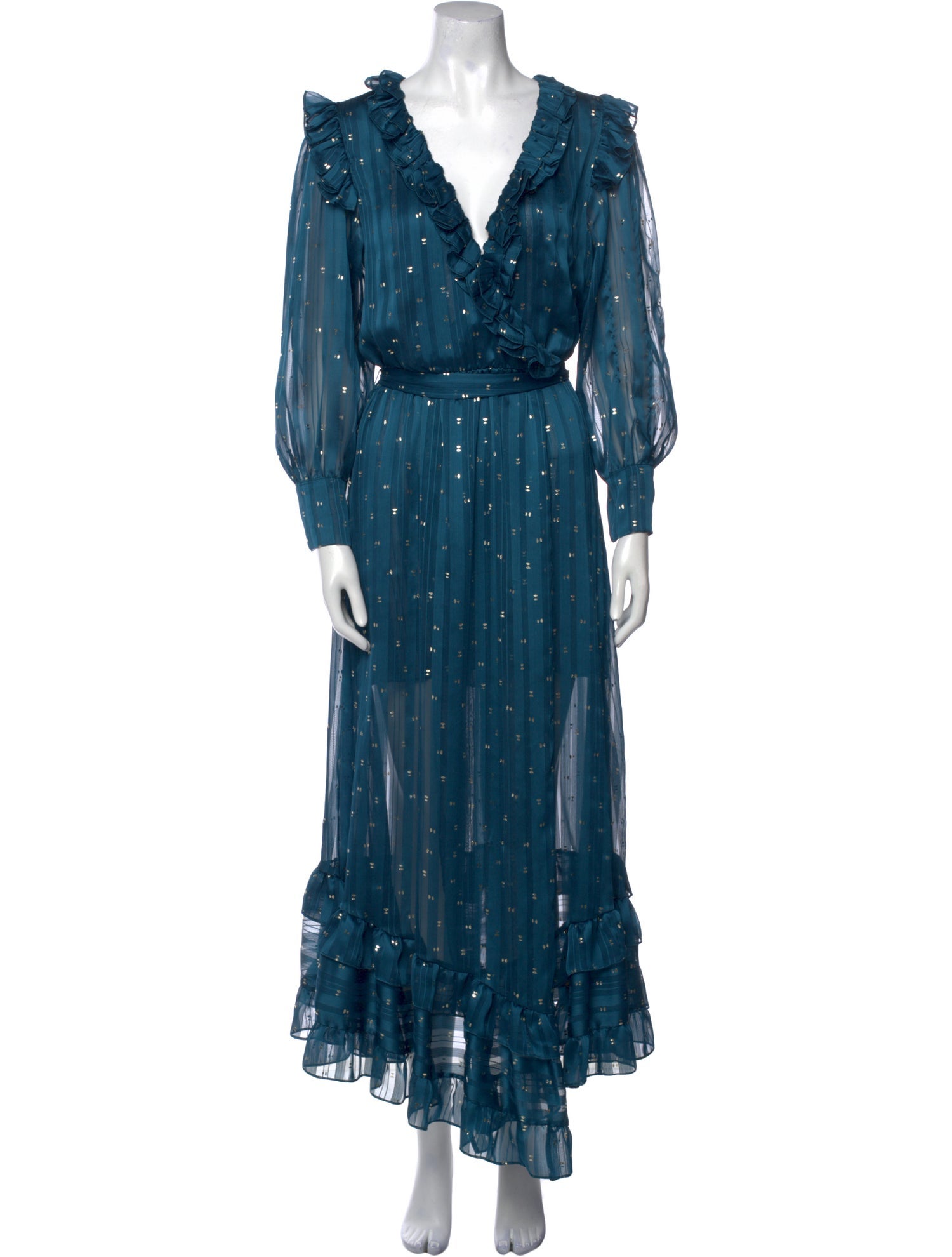 MISA Los Angeles Printed Long Dress