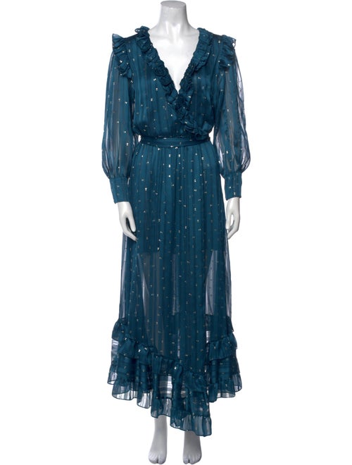 MISA Los Angeles Printed Long Dress