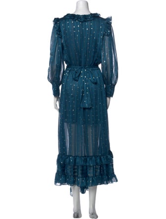 MISA Los Angeles Printed Long Dress