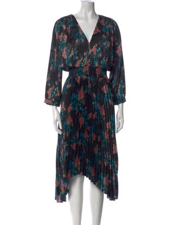 MISA Los Angeles Printed Long Dress