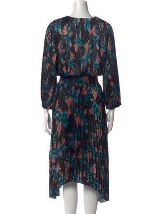 MISA Los Angeles Printed Long Dress