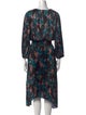 MISA Los Angeles Printed Long Dress