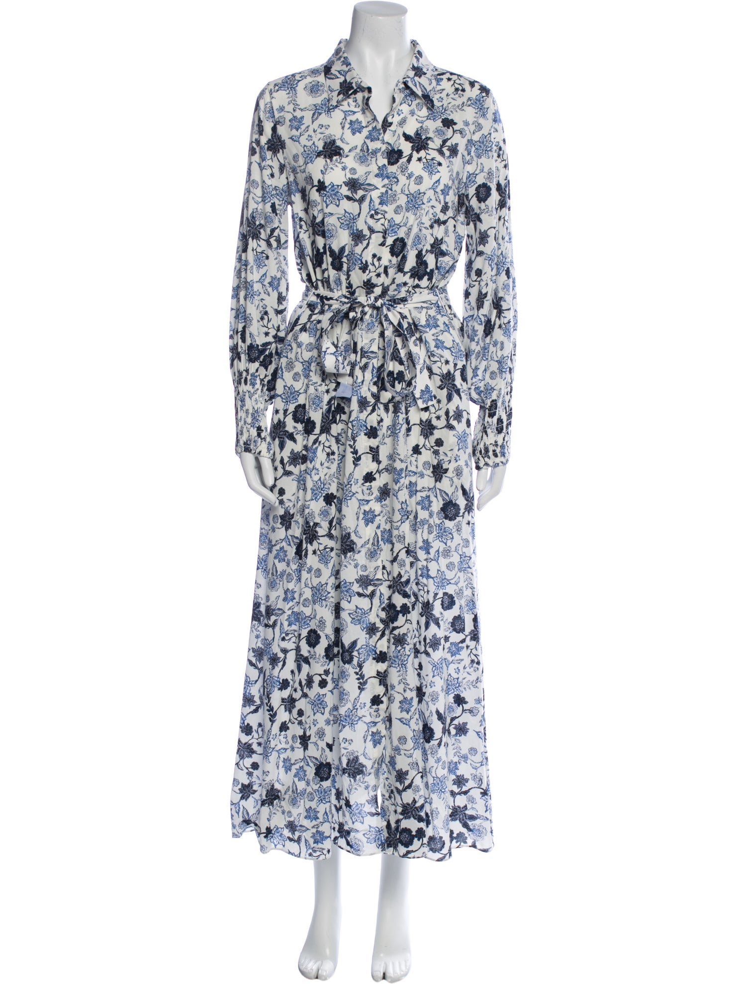 MISA Los Angeles Floral Print Midi Length Dress